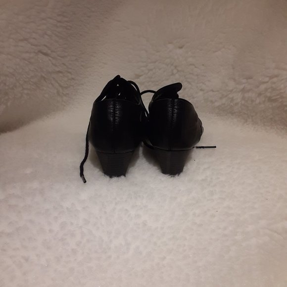 Lime Light sz 6 front lace up black sandal - Picture 3 of 4